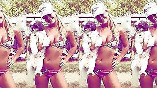 Sarah Kantorova Stripper Puts Bikini Ass On The Line