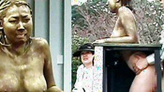 Public Painted Statue Fuck Video 19