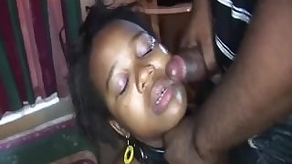 threesome fuck orgy with african babe