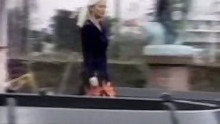 Danish Blond girl fucked in public