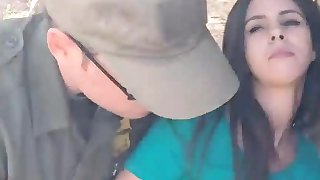 Police gangbang oil Pale Cutie Banging on the Border
